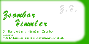 zsombor himmler business card